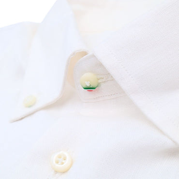 Camicia di lino collo button down