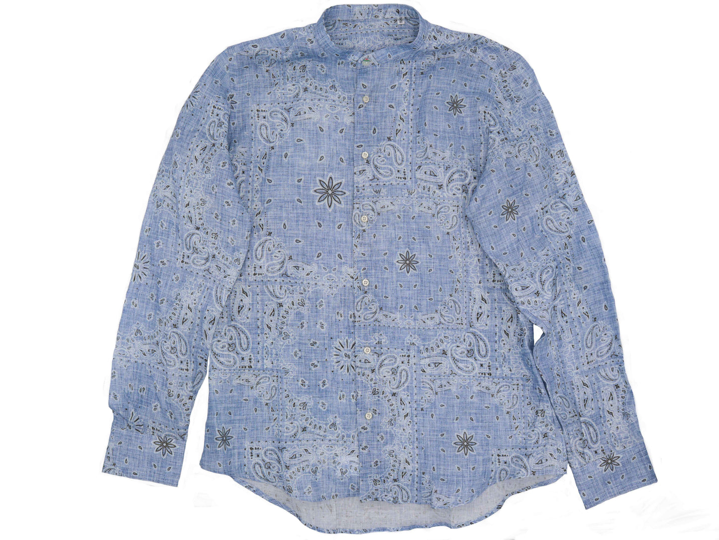 Camicia paisley in lino