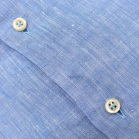 Camicia in cotone e lino collo italiano