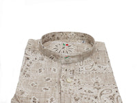 Camicia paisley in lino