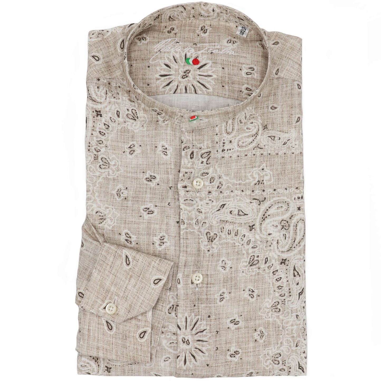 Paisley shirt in linen 